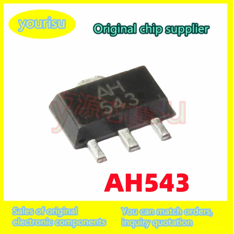 10Pcs/Lot new original AH543 453 patch SOT-89 single pole Hall sensor chip IC