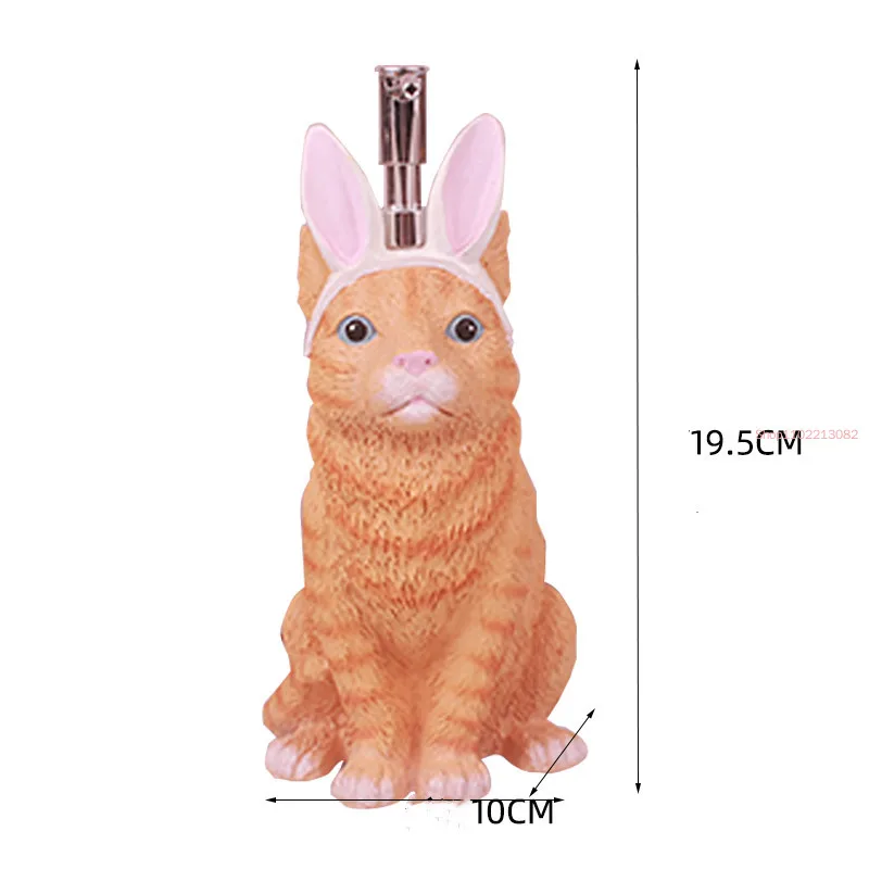 Cartoon Cat Press Type Lotion Bottle Portable Travel Cosmetics Bottled Hand Sanitizer Shower Gel Soap Dispenser Bathroom Decor