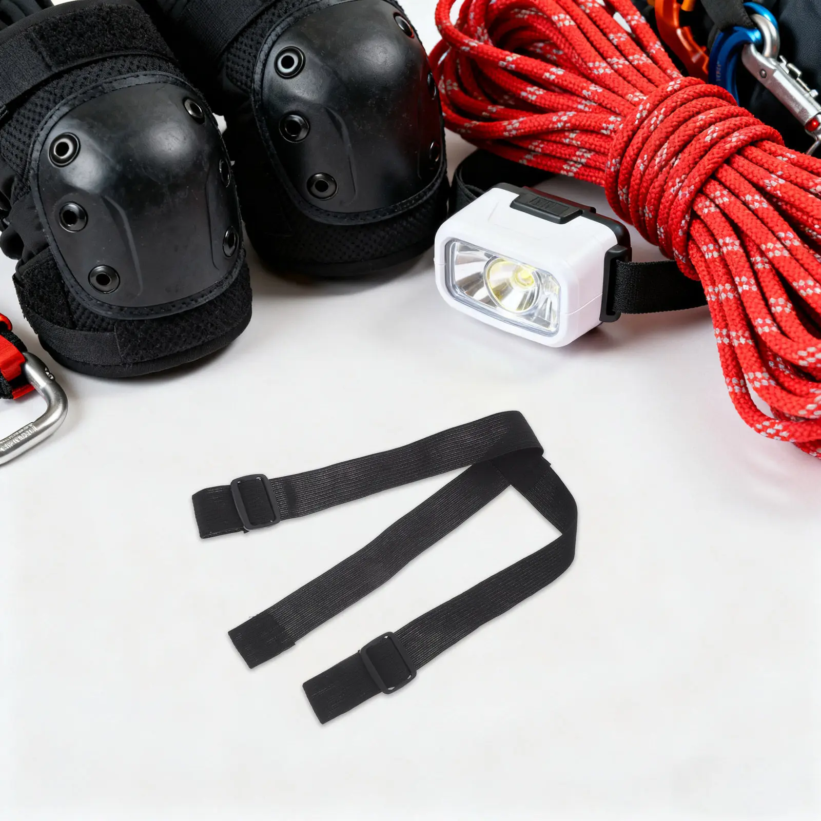 10Pcs Elastic Headlamp Strap Replacement Adjustable Forehead Band for LED Headlight Flashlight Holder Outdoor Hiking Running