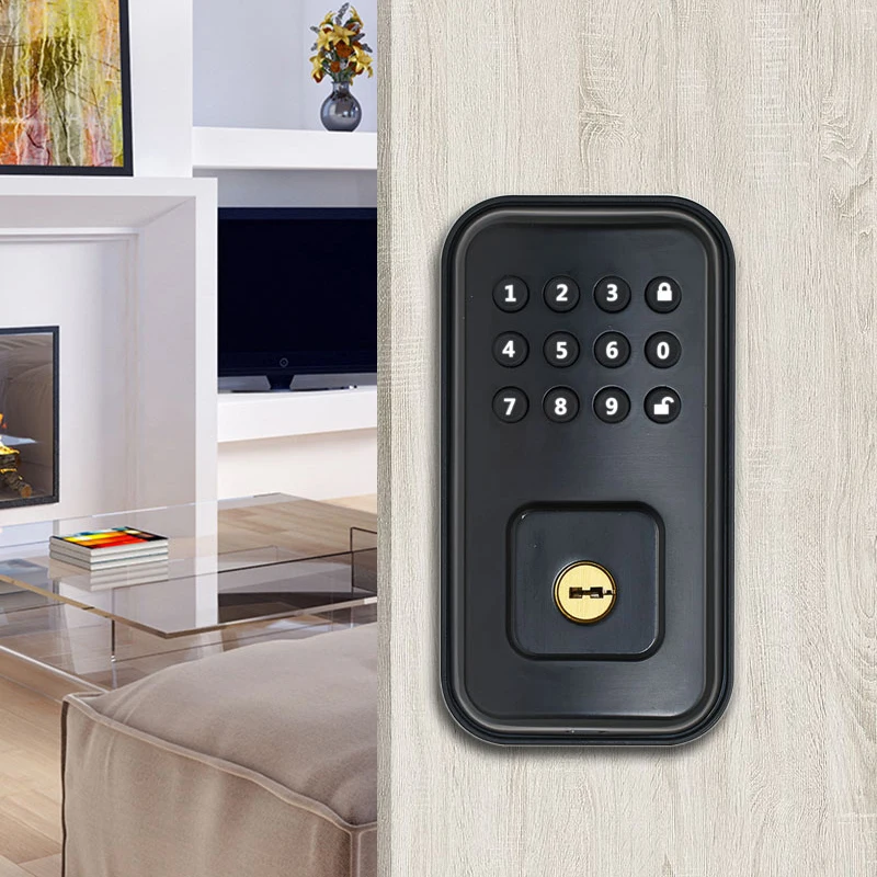 YiHESZ-데드볼트 스마트 잠금 암호 전자 자동 잠금 장치, 디지털 키리스 엔트리, 열쇠 포함