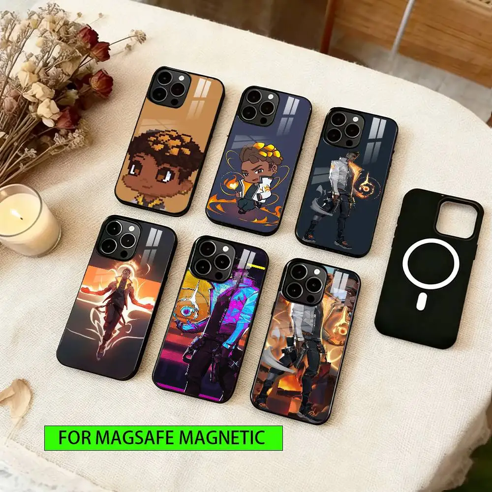 

Pheonix Valorant Phone Case For iPhone17,16,15,14,13,12,11 Plus,Pro Magnetic For Magsafe Wireless Charging