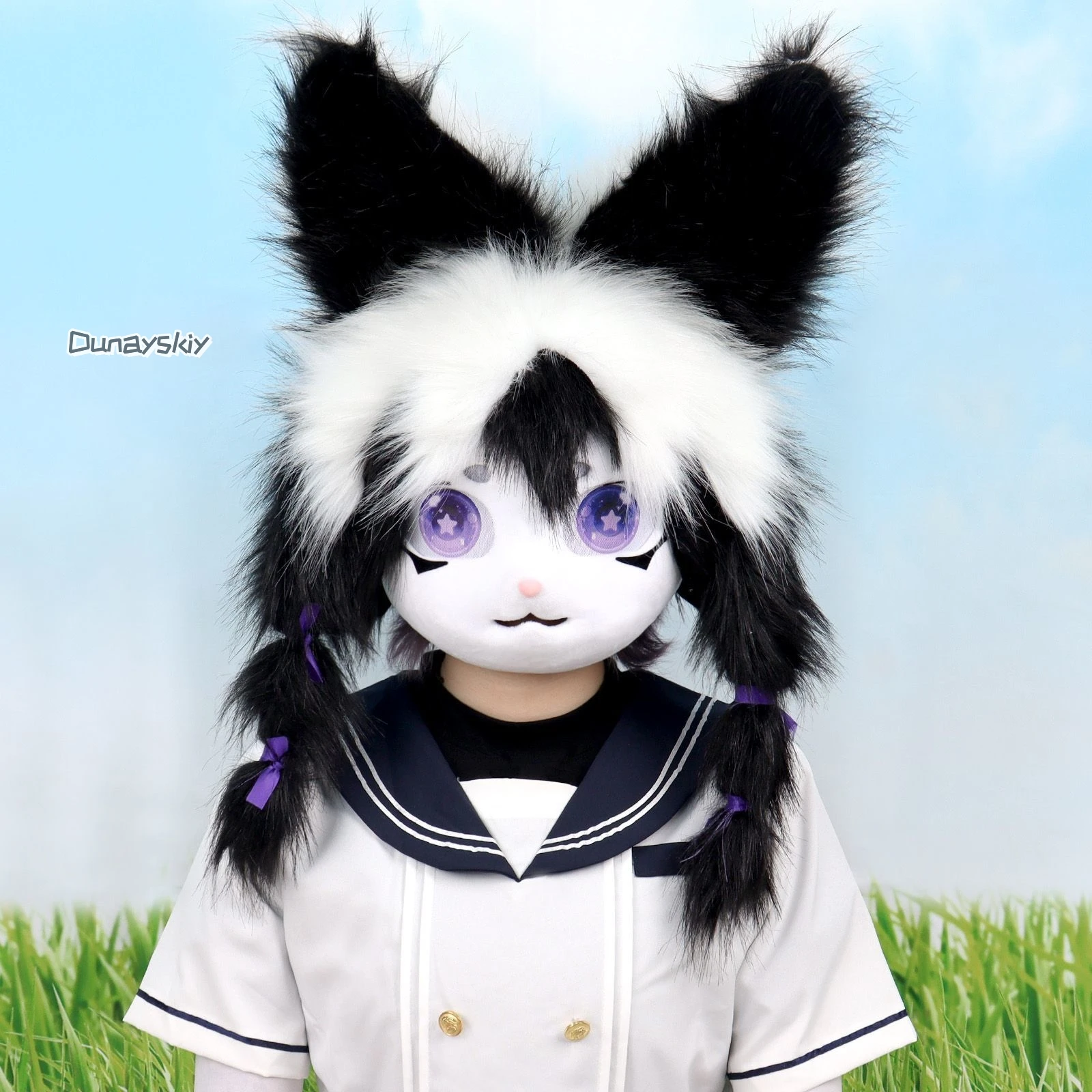 جديد Fursuit قناع فروي تأثيري Kigurumi الأرنب دمية آذان أغطية الرأس لطيف لوليتا كيغ رئيس أنيمي الحيوان زي للبالغين الاطفال