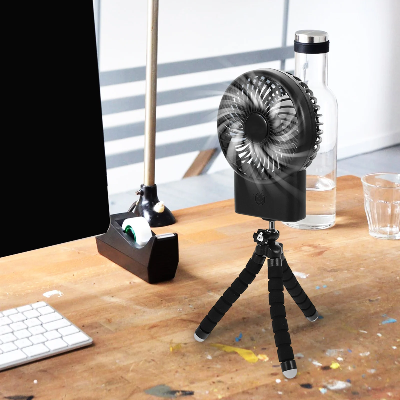 

Sports Handheld Silent Fan Travel Fans Stroller Bladeless Electronic Components Portable for