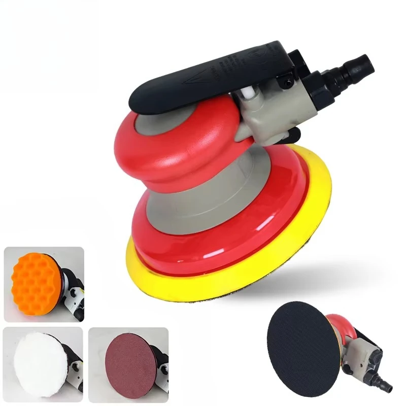 

Pneumatic Polisher Machine Glass Sander Mini Air Sander Dual Action Orbital Saling Pneumatic Sander