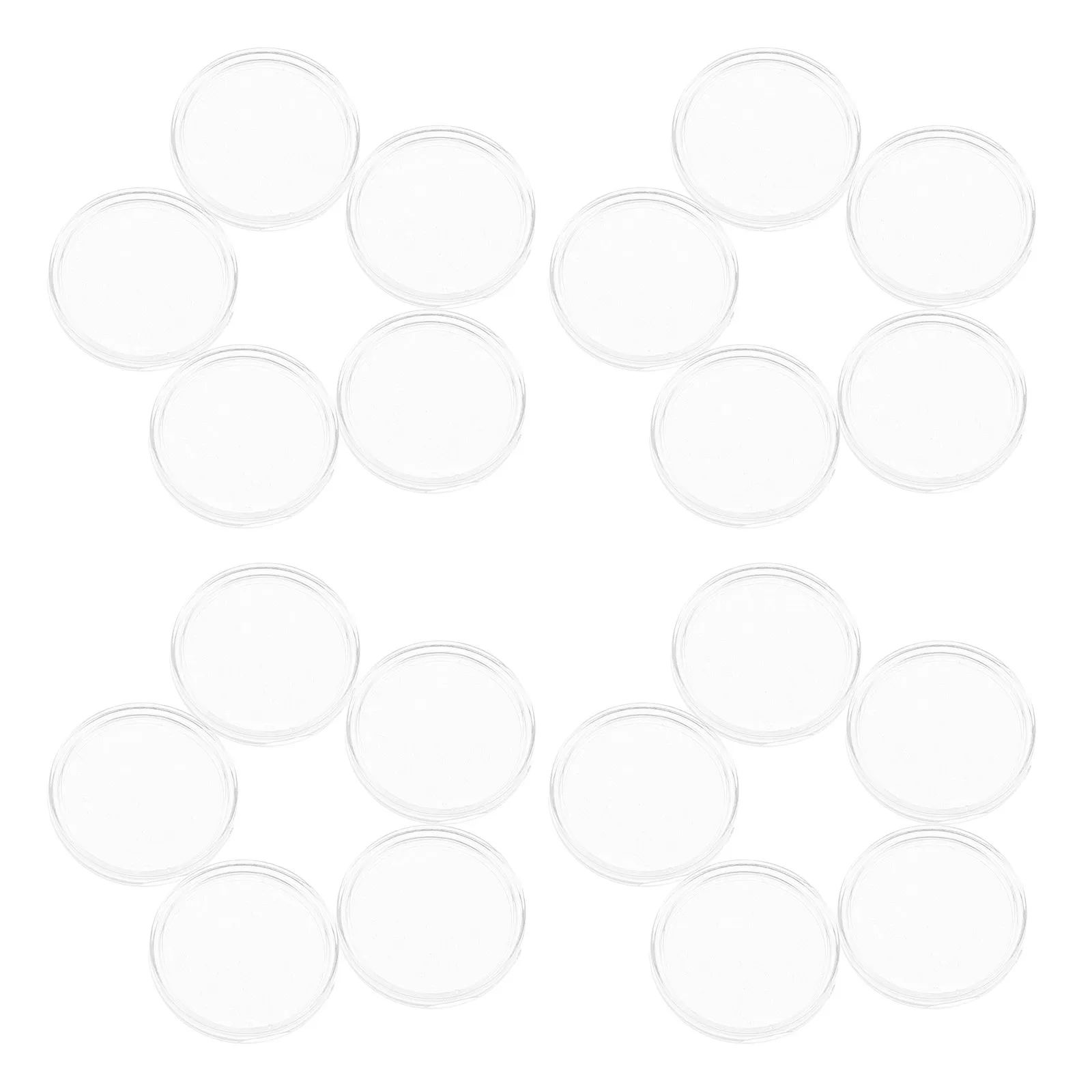 

Набор из 1 прозрачной пластиковой коробки для хранения монет 25 мм с крышкой, органайзер для коллекционеров, защитные капсулы для монет