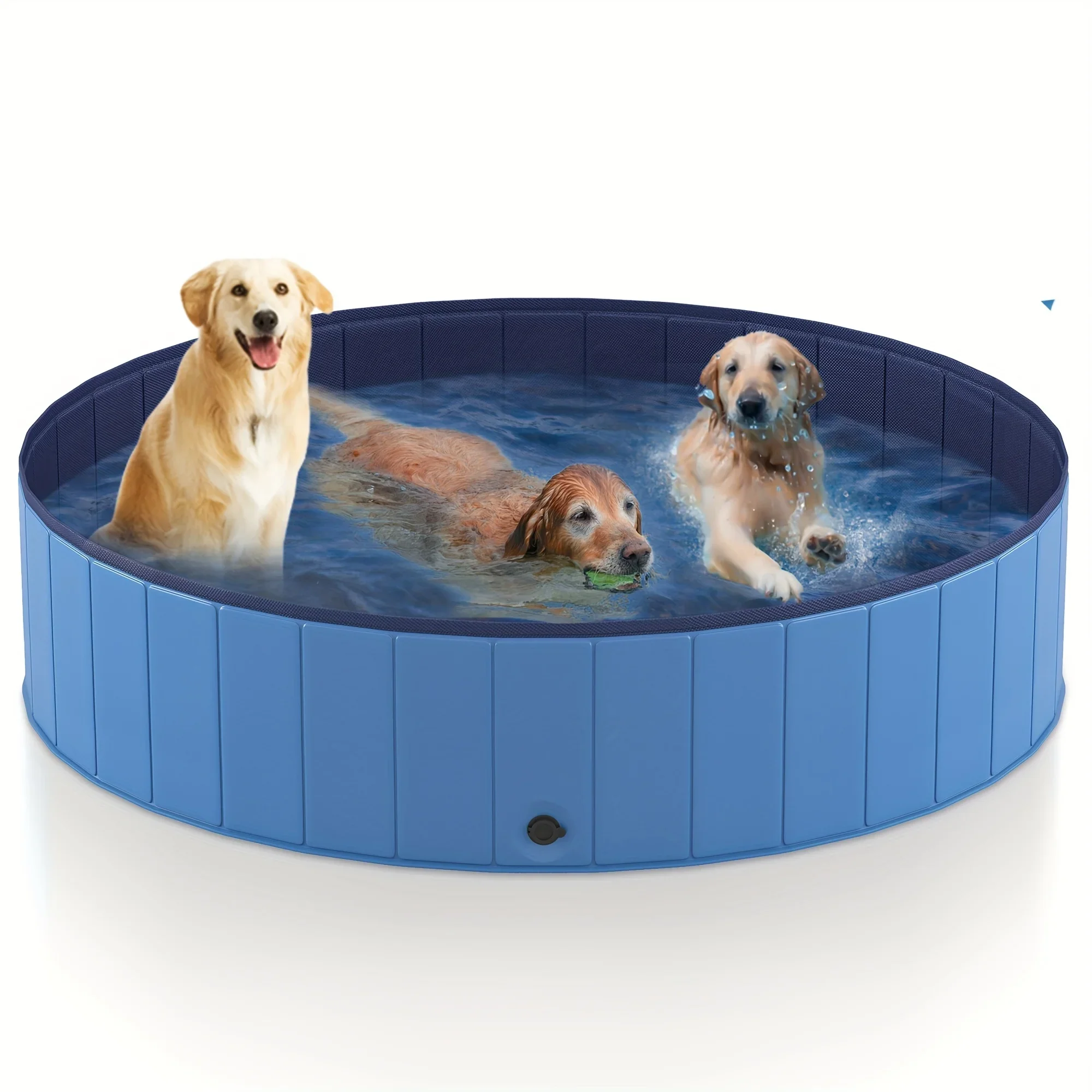 

Customizable Foldable Dog Pool, Portable Hard Plastic Swimming, Outdoor Collapsible Pet Bathing Tub for Pets