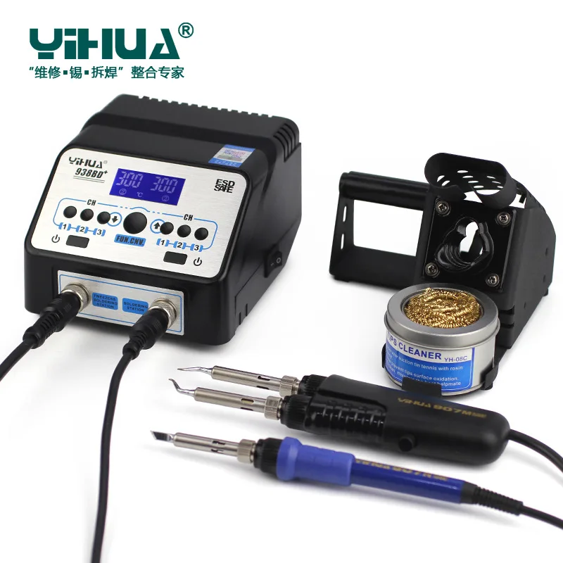 

YIHUA 938D 110V / 220V EU/US PLUG Soldering Tweezer Repair Rework Station Electric Hot Tweezer for BGA SMD repairing