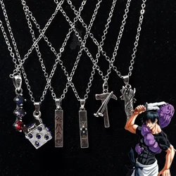 Anime Jujutsu Kaisen Fushiguro Toji Sword Necklace Spear of Tianri Knife Pendant Cosplay Props Necklaces for Women Men Jewelry