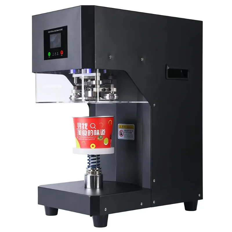 

XMSJ Automatic Can Sealing Machine For PET And Aluminum Cans, Food And Beverage Packaging Equipment With Stable Seaming Performa