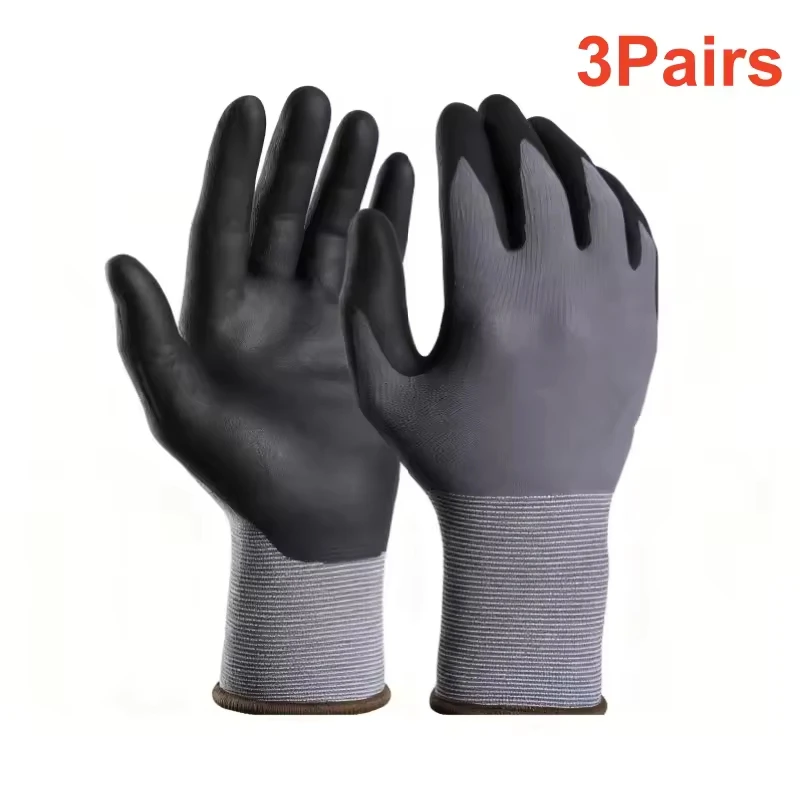 Tuinwerkhandschoenen Microfoam Nitril gecoat touchscreen Nylon veiligheidshandschoenen met grip voor heren Tuin Gazon Monteur Constructio
