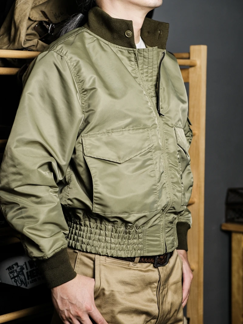 Waterdichte nylon Jaet losse pasvorm militaire Sle Flight Jaet American Faion winddichte hoge taille G8 simulatie ritsjas