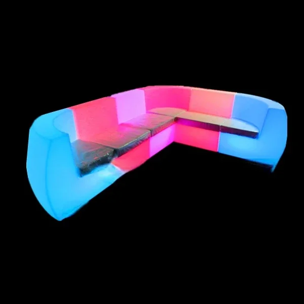 Waterproof modern led furniture plastic luminous glow light illuminated led sofa bar furniture