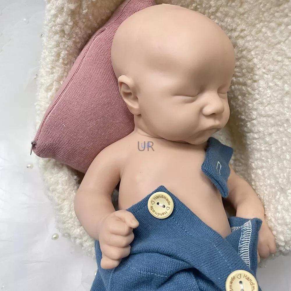 18 Inch Waterproof Silicon Reborn Boy Doll Lifelike Unpainted Reborn Baby Dolls Gift Sets Diy Christmas Toy