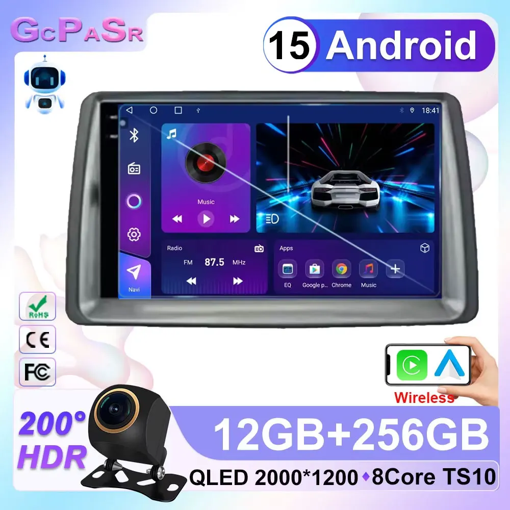 

Car Radio For Fiat Panda 2003 2004 2005 2006 2007 2008 - 2012 Carplay Navigation GPS Auto Stereo Multimedia Player 5G Wifi Video