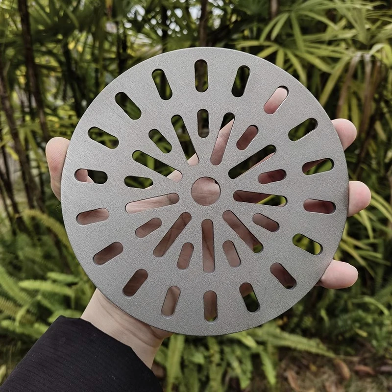 

Портативная термостойкая сетка для барбекю, круглая, прямоугольная, толстый титановый материал, аксессуары для печи, удобные принадлежности для кемпинга