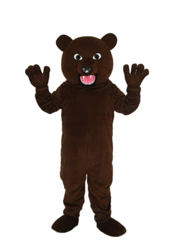 Novo personagem adulto urso preto mascote traje halloween vestido de natal corpo inteiro adereços roupa traje da mascote