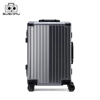 All-aluminum-magnesium alloy trolley suitcase, spinner wheel, aluminum alloy suitcase, metal box, password boarding suitcase