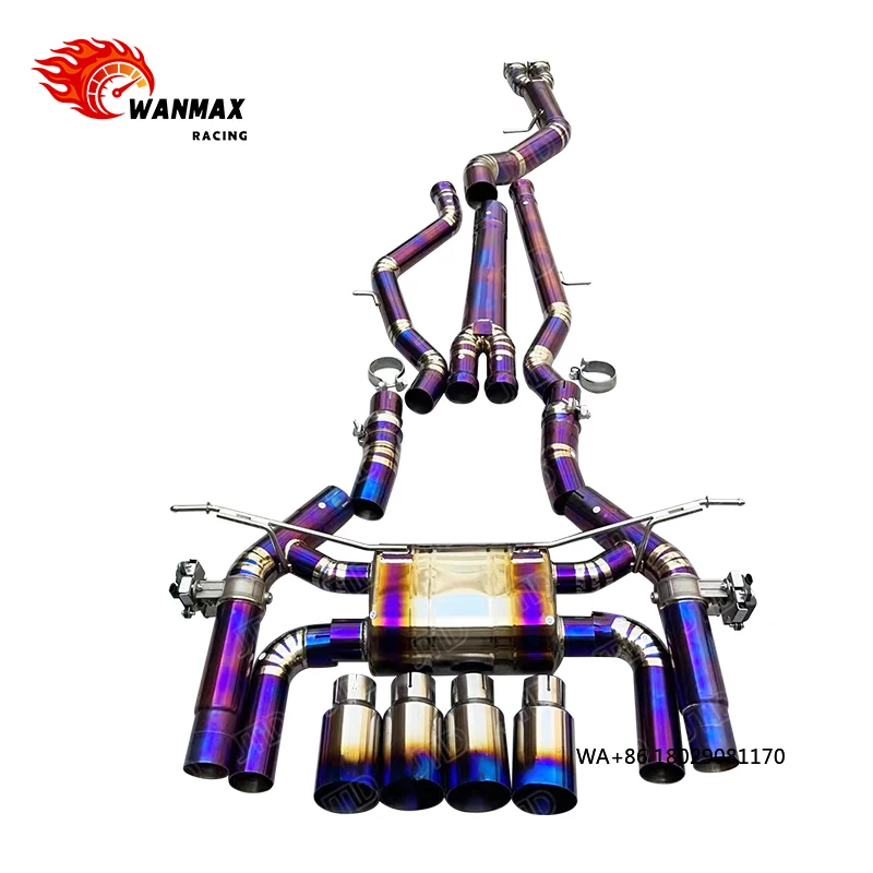 Titanium Alloy Exhaust Catback for  M3 M4 G80 G82 S58 Exhaust Tuning