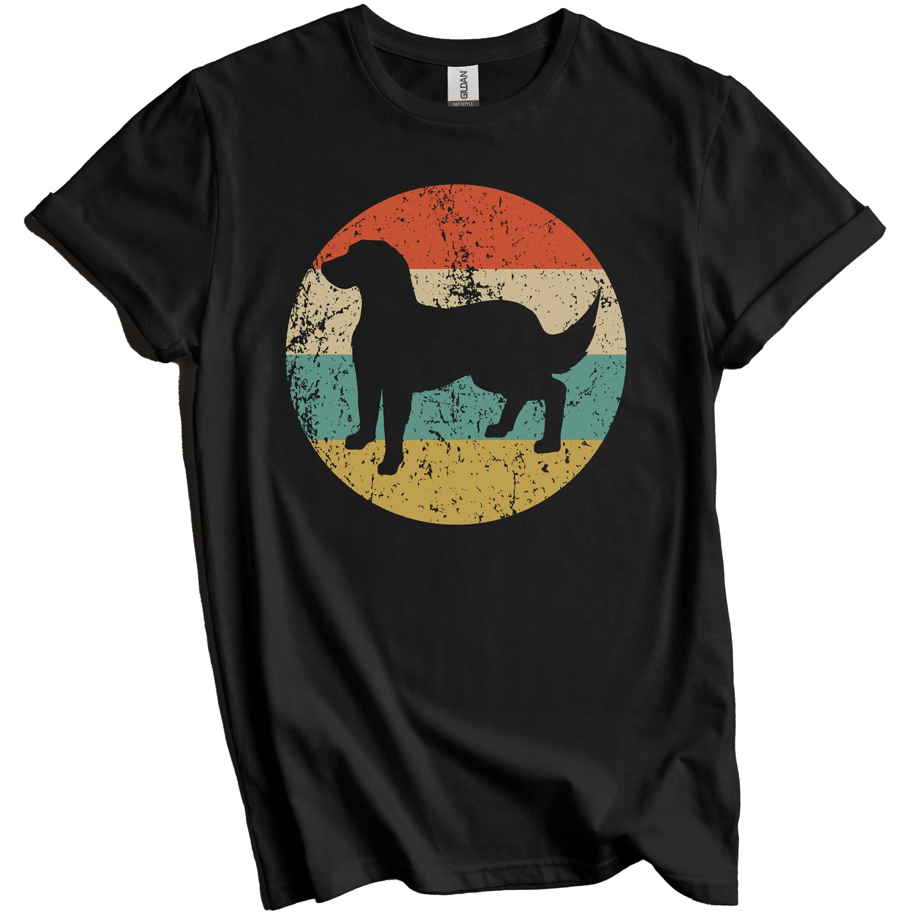 Retro Flat Coated Retriever T Shirt Vintage Style Flattie Dog Breed Owner For Owners