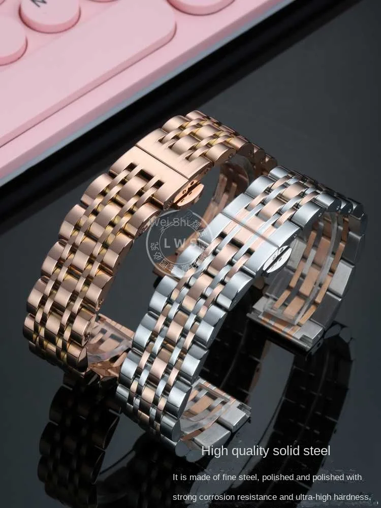 For Huawei GT4/3/2 41mm 46mm Stainless steel strap women's watch strap Samsung Galaxy 3 4 5 metal high-end steel strap