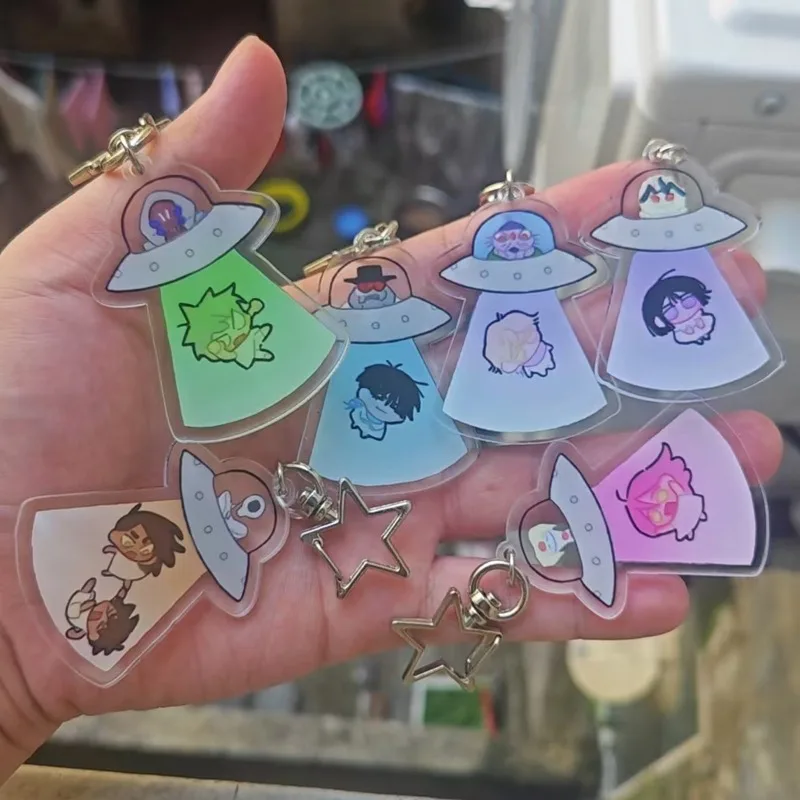 TV ALIEN STAGE Anime Men Keychian Women Alien invasion Mizi Sua Till Ivan Hyuna Luka Acrylic Key Chian Bags Keyring Gift