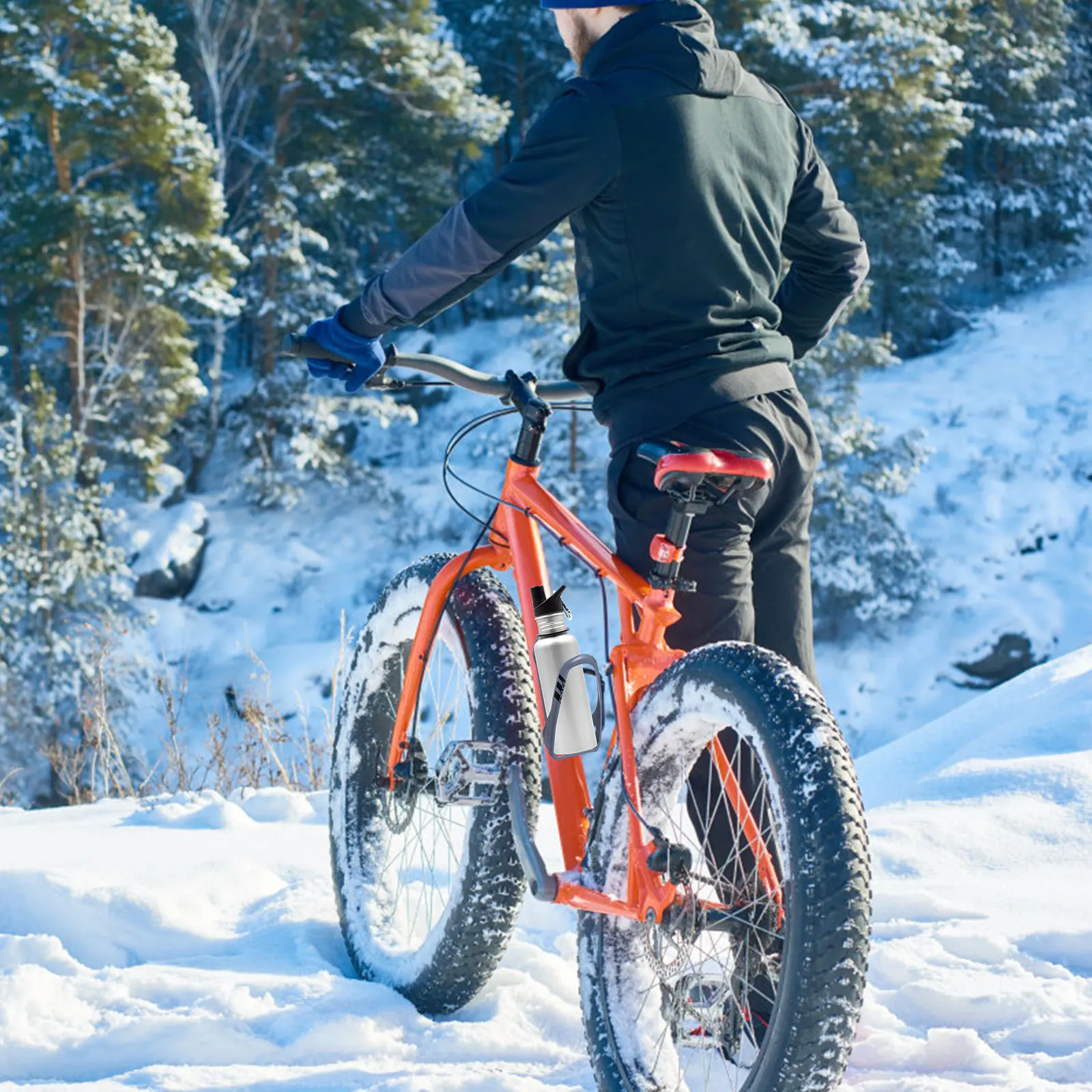 

Lightweight 34G Bike Water Bottle Cage Plastic Holder Mount for Mountain Folding Bicycle Quick Access Kettle Storage Rack