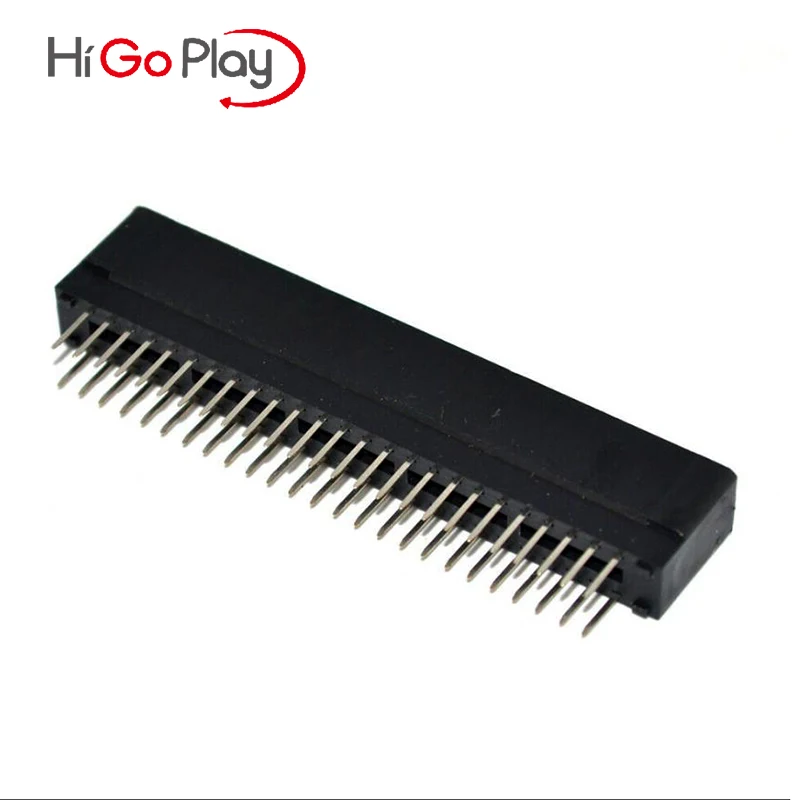 

HIGOPLAY 50-Pin Connector Game Cartridge Slot 2.54mm Interval for N64 Console Black