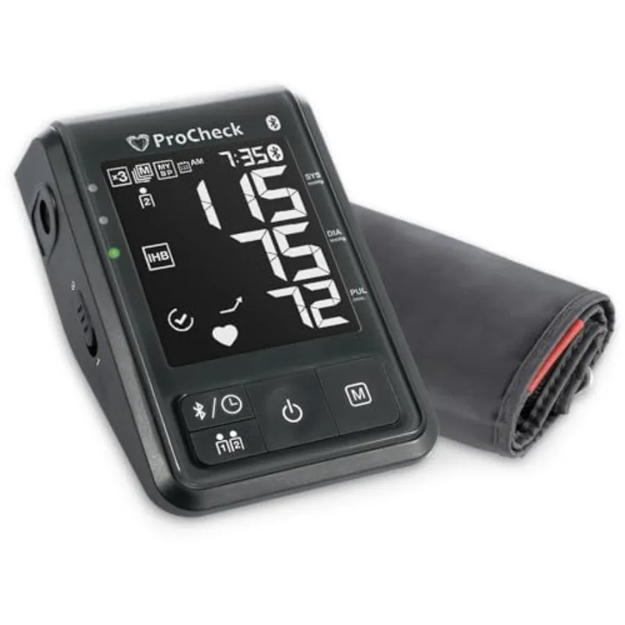 

Bluetooth Upper Arm Blood Pressure Monitor for 2 Users Wide Range Cuff Fits Most Stores 198 Results Connects to Health App for