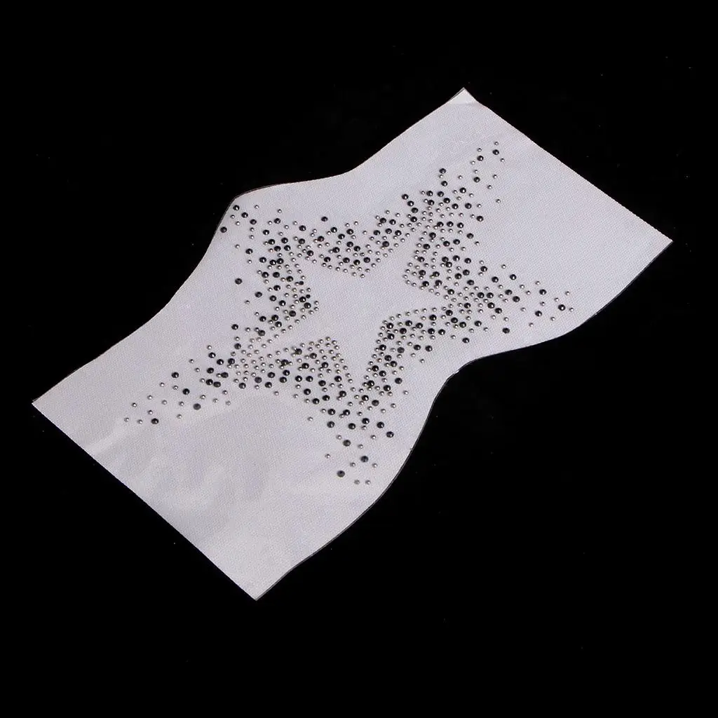 1 Piece Rhinestone Motif Star Hotfix 298 X 190 Mm Iron-on Appliqué Application Rhinestones for Pants T-Shirt Sweater Coat Decor
