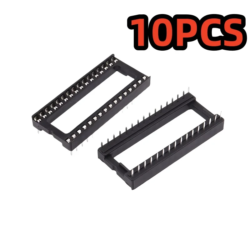 10PCS IC socket integrated block direct insertion DIP microcontroller chip base 6/8/14/16/18/20/24/28/40P