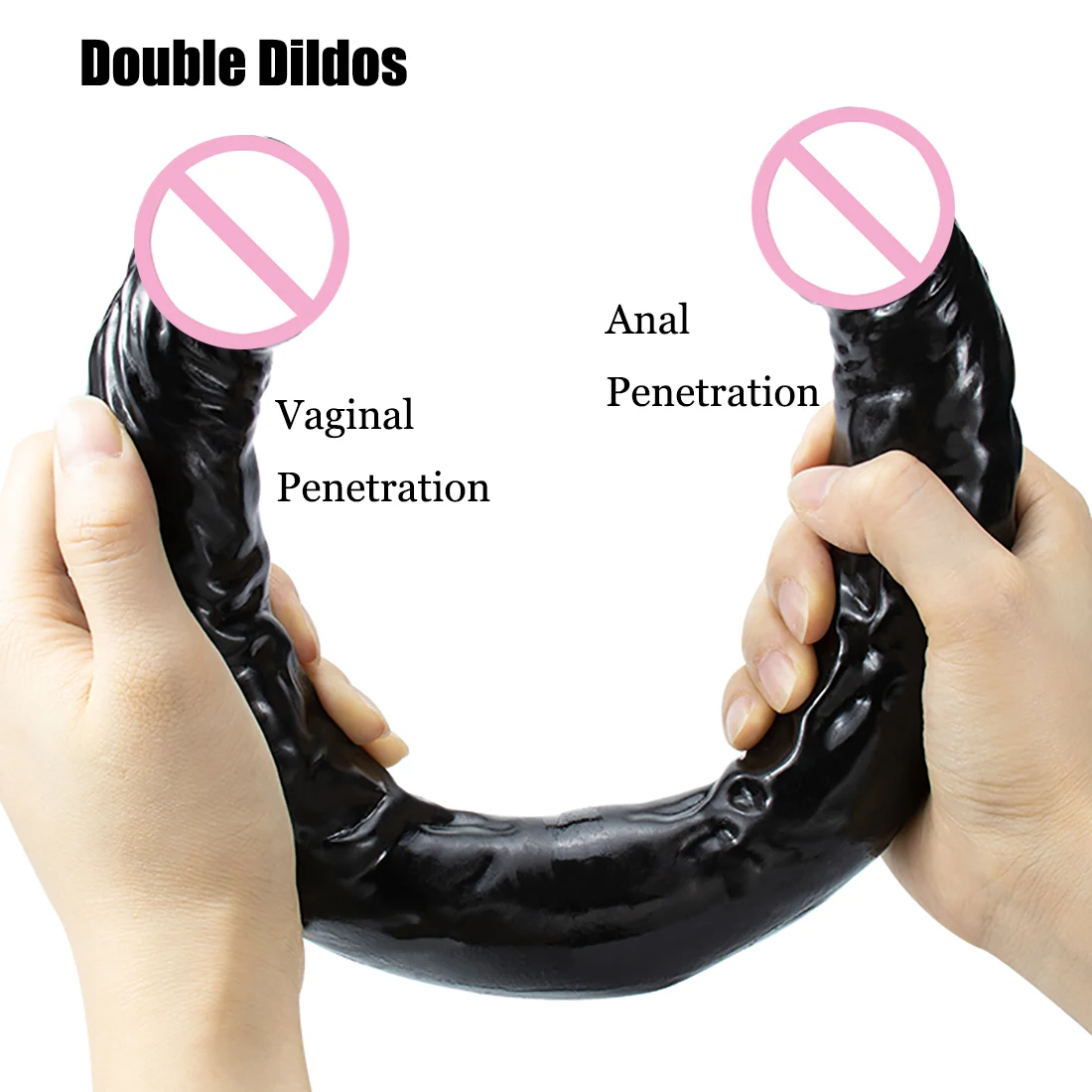 Overlength Double Dildos Stimulate Vagina and Anus Soft Penis Realistic Phallus Long Dick Masturbator Sex Toys for Women Lesbian