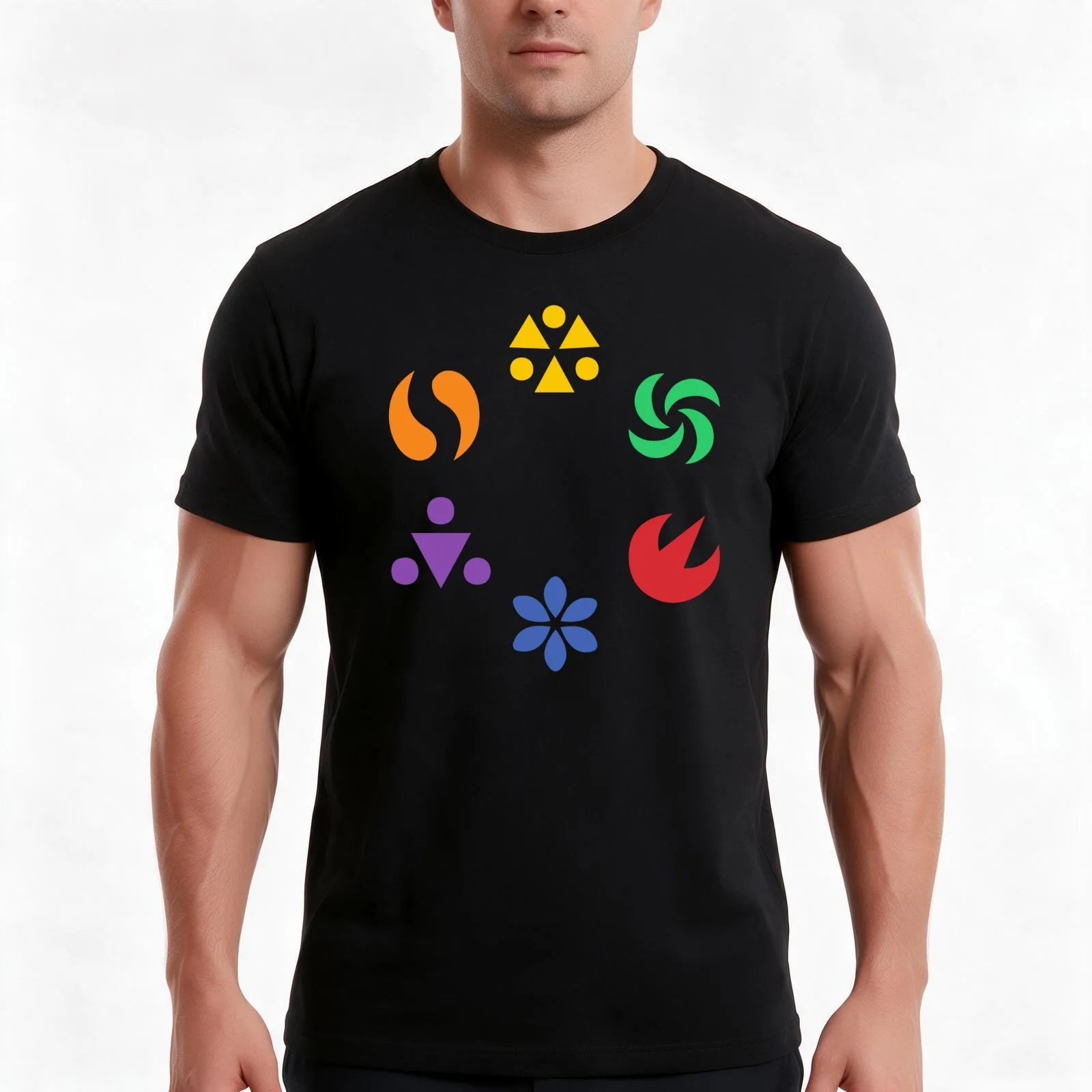 Sage Medallions T-Shirt Summer Casual Cotton Tee Oversized Streetwear Tops Vintage Graphic Print Loose Fit Short Sleeve