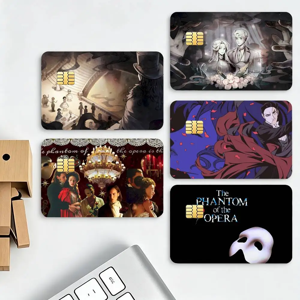 The Phantom Of The Opera HD Waterproof Credit Card Stickers Silicone Decals For Chip Game Cards Gift