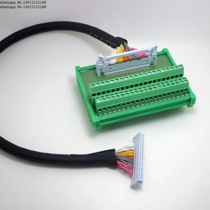 

Релейный клеммный блок IDC40P, 40-контактный клеммный блок, плата адаптера для ПЛК, 40-контактный клеммный блок FX-40BB
