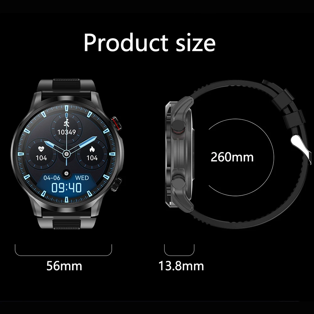 2024 Nieuwe Man Smart Horloge 1.95 inch 412*412 High-Definition Groot Scherm Bluetooth Oproep Hartslagmeting IP68 Smartwatchea