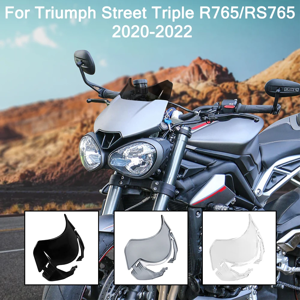 

RS765 R765 Motorcycle Windshield Windscreen For Triumph Street Triple R RS 765 2020 2021 2022 Wind Screen Shield Air Deflector