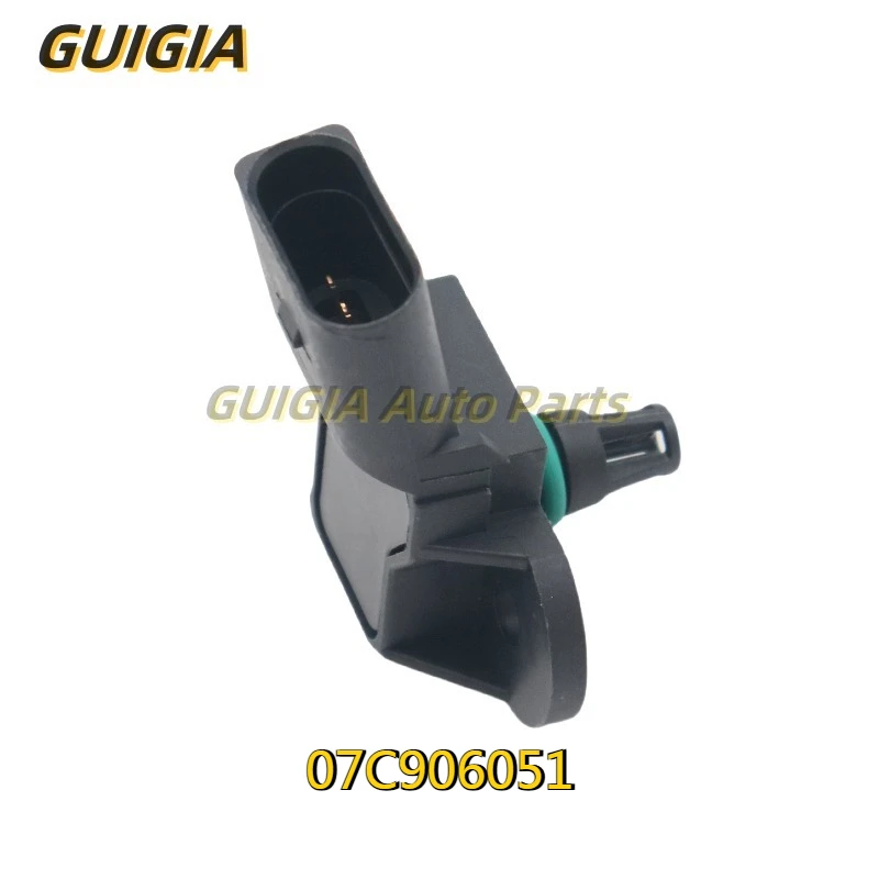 Sensor de pressão do coletor de admissão do mapa 07c906051 para vw eos golf bentley voando spur novo 0261230168 0261230167 peças de automóvel