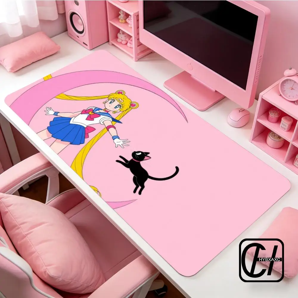 

Sailor Moon Mouse Pad 90x40CM non-slip Gaming Mousepad Gamer E-Sports Mouse Mat Game Mechanical Keyboard XXL Desk Mat