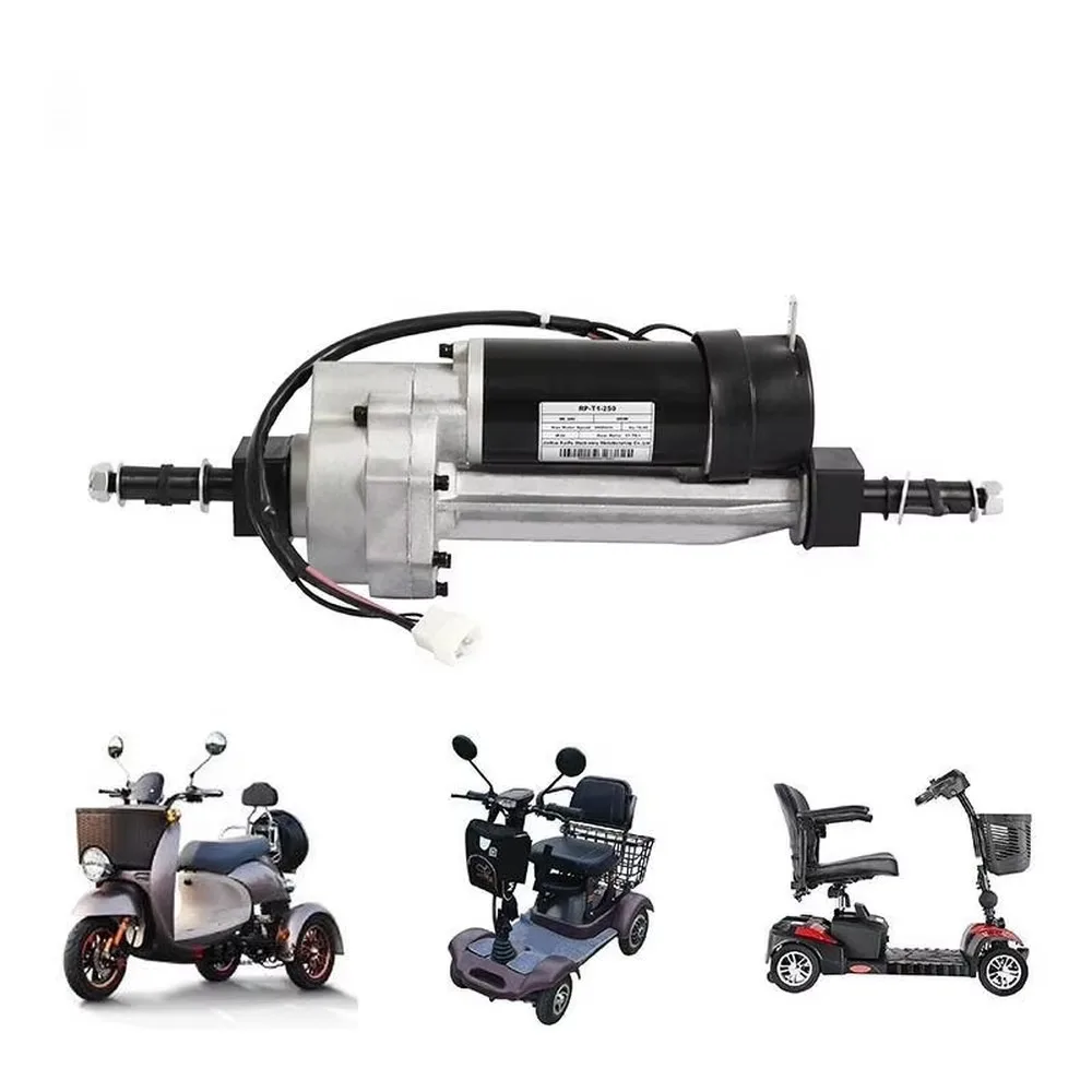 24V Brushed DC Cross-Axis Motor 250W Drive Shaft for Electric Floor Sweeper Scrubber Cleaning Machine