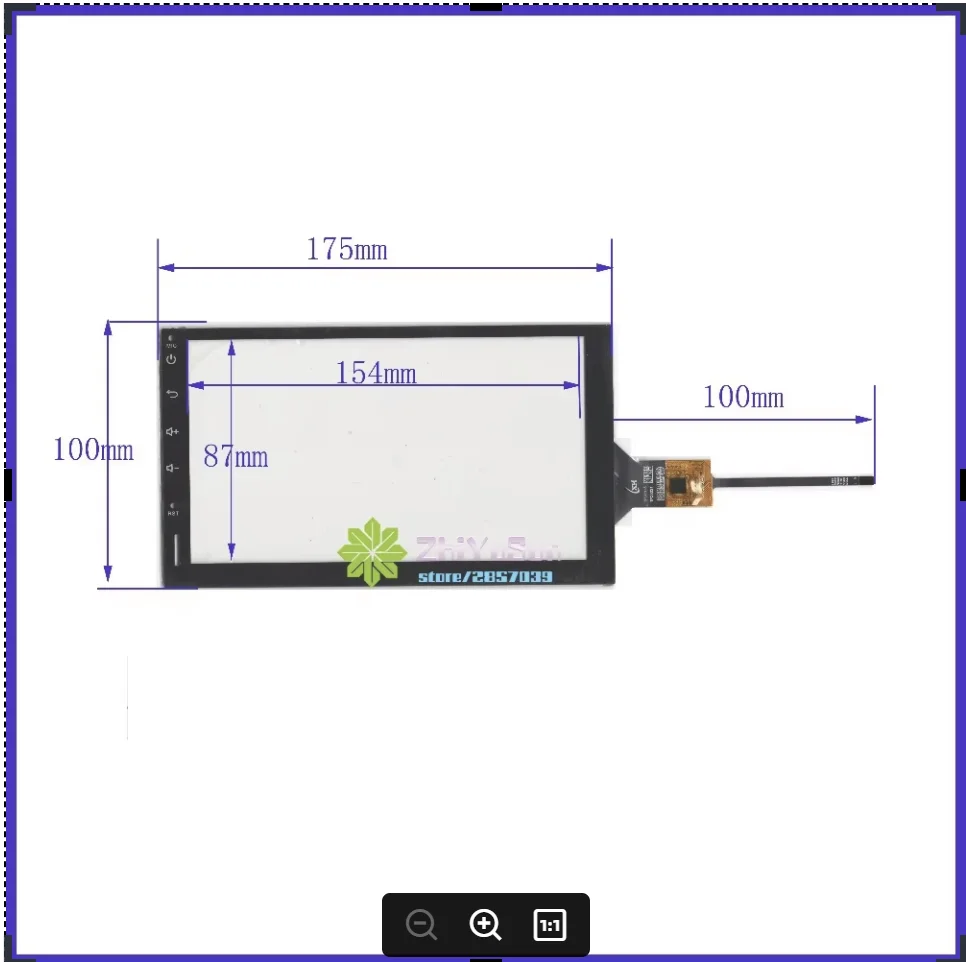 NEW 7inch for Ezone android car audio. TPC0013 6lines CAPACITIVE screen panel TPC0013  175mm*100mm  TouchSensor