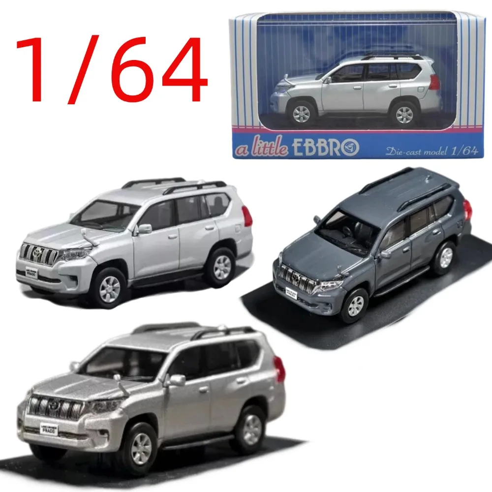 EBBRO Diecast 1/64 Scale Land Cruiser Prado Off-road Vehicle Model Alloy Land Cruiser Prado SUV Car Model Collect Display