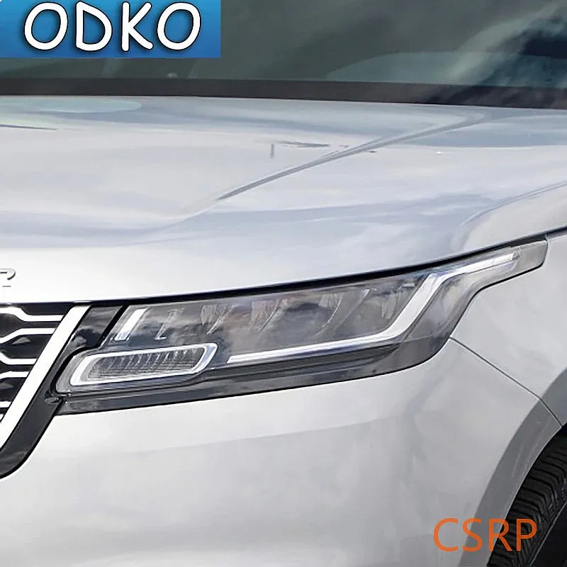 Car Headlight Tint Smoked Black Protective Film TPU Stickers For Range Rover Velar 2017-Present Accessories Anti-Scratch Repair