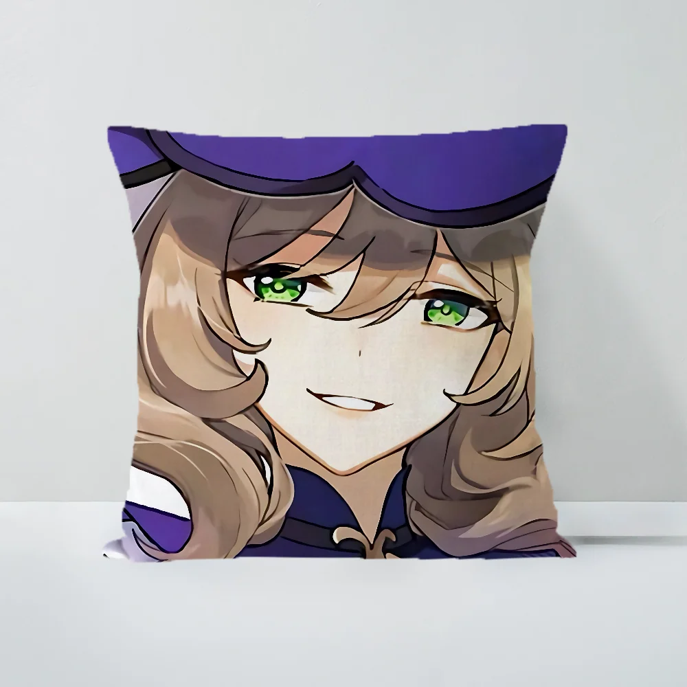 

Genshin Impact Lisa Cushions for Decorative Sofa Ornamental Pillow Cushion Covers Sleeping Pillows Cover Home Decoration Cases