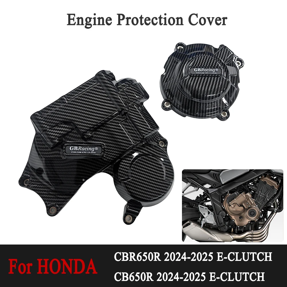 

GB racing Engine Protective Cover For HONDA CBR650R E-Clutch 2024 2025 CB650R E-Clutch 2025 Carbon Fiber Printing