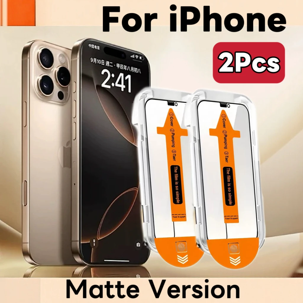2er-Pack matte HD-Displayschutzfolien, kompatibel mit der iPhone-Serie