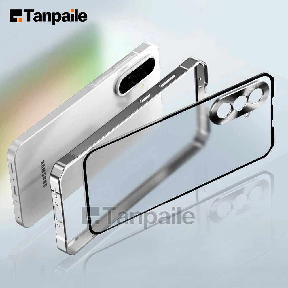 

Чехол для Samsung A56 Металлический чехол для Samsung A36 A26 A16 Матовая задняя часть Funda