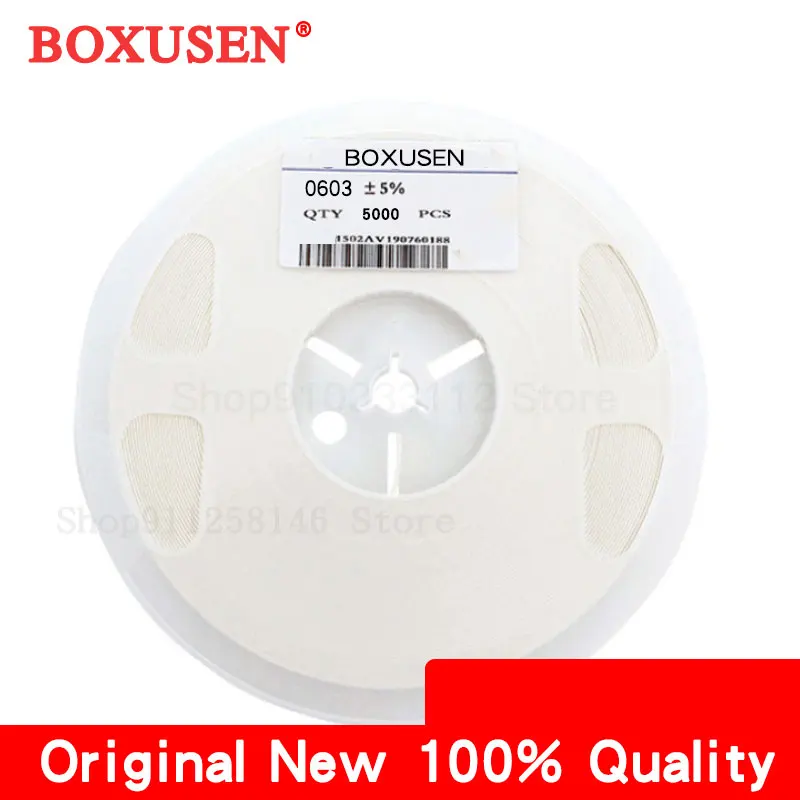

5000 шт. 0603 5% SMD 1/8 Вт 0 Ом ~ 10 М Ом чип-резистор 0 10R 100R 220R 330R 470R 1K 4,7K 10K 47K 100K 100 330 470 Ом резисторы