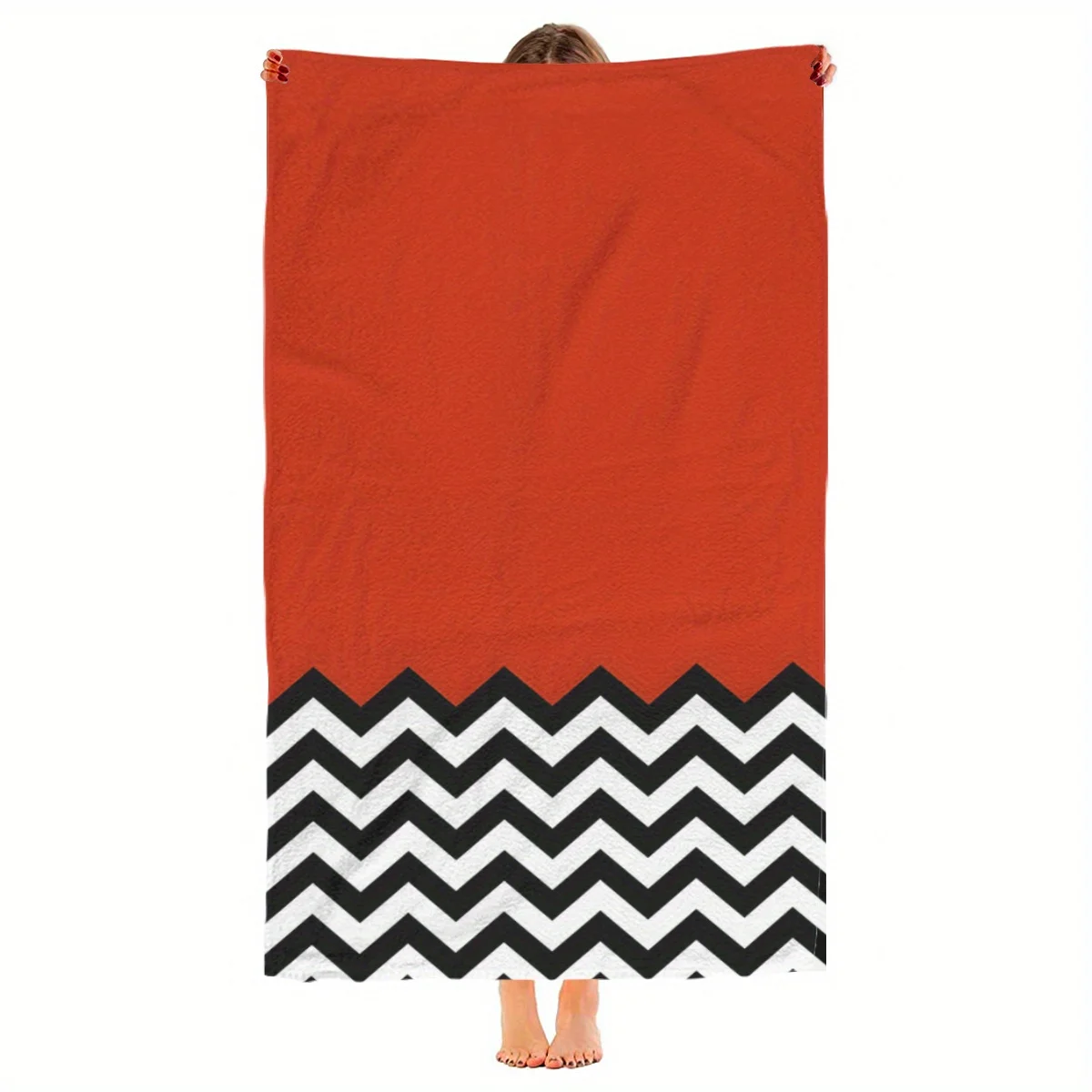 Black Lodge Twin Peaks Graphic Beach Towel, Quick Sand Free Yoga Spa Gym Pool Bathing Towel