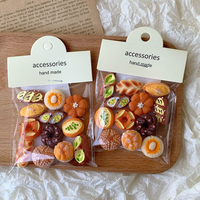 3d Resin Refrigerator Magnets Set French Bread Food Refrigerator Magnets Kawaii Cartoon Photo Message Office Decorative Sticker