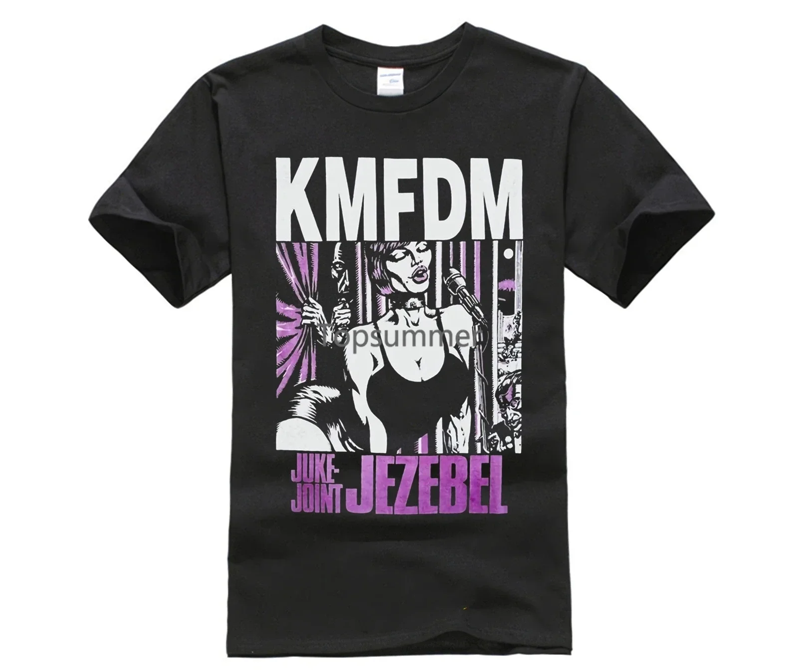 Kmfdm Juke Joint Jezebel Kraut Industrial Pigface Mdmfk New Black T-Shirt New Brand-Clothing T Shirts Top Tee